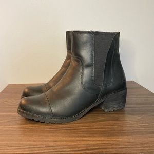 Aetrex Women's Ankle Boots Autumn Cap Toe Boot, Black Size 37 US 7